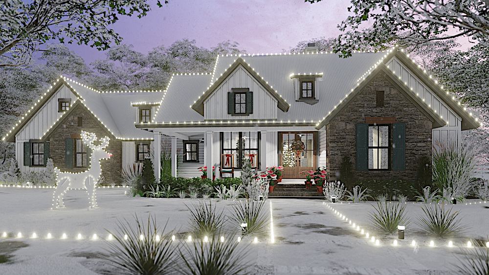 Home at Holidays of this 3-Bedroom, 1988 Sq Ft Plan - 117-1139