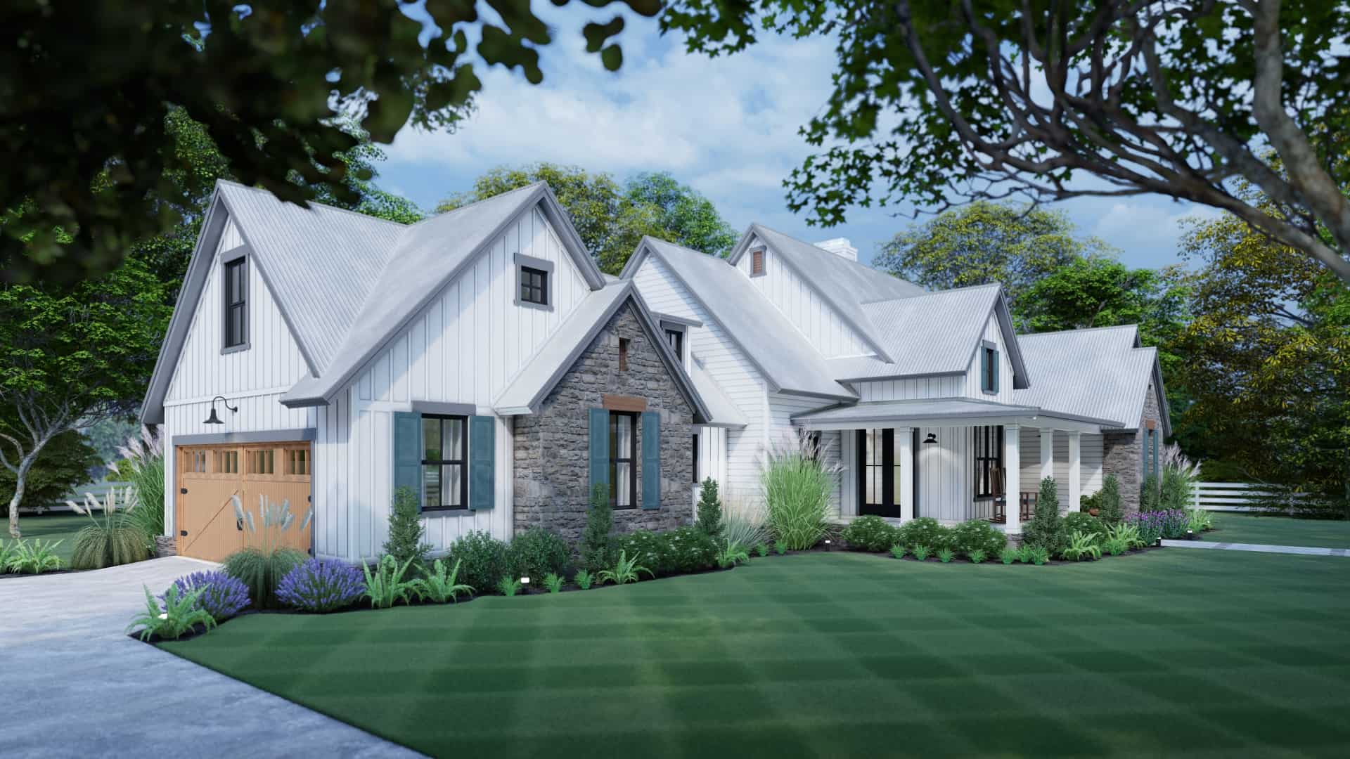 Left Side View of this 3-Bedroom, 1988 Sq Ft Plan - 117-1139