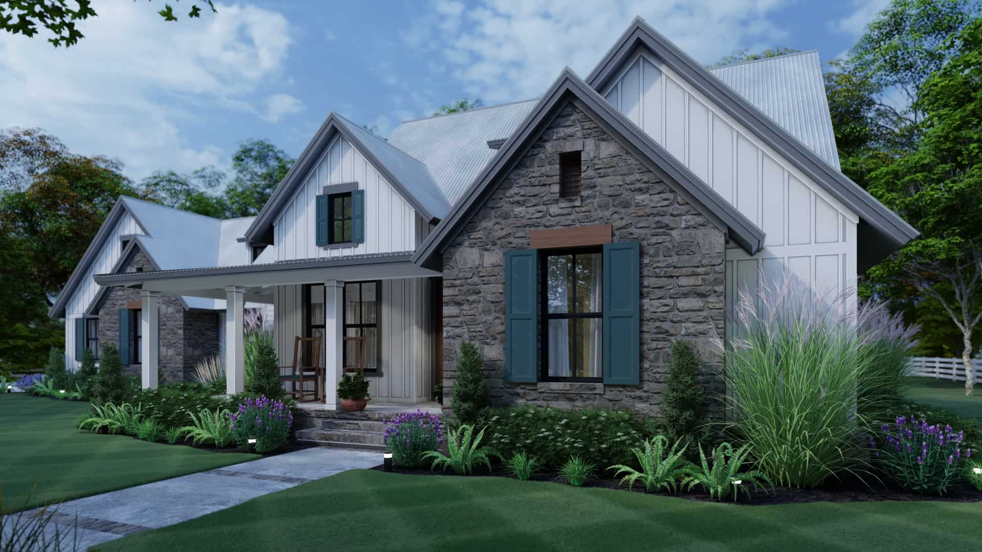 Front View of this 3-Bedroom, 1988 Sq Ft Plan - 117-1139