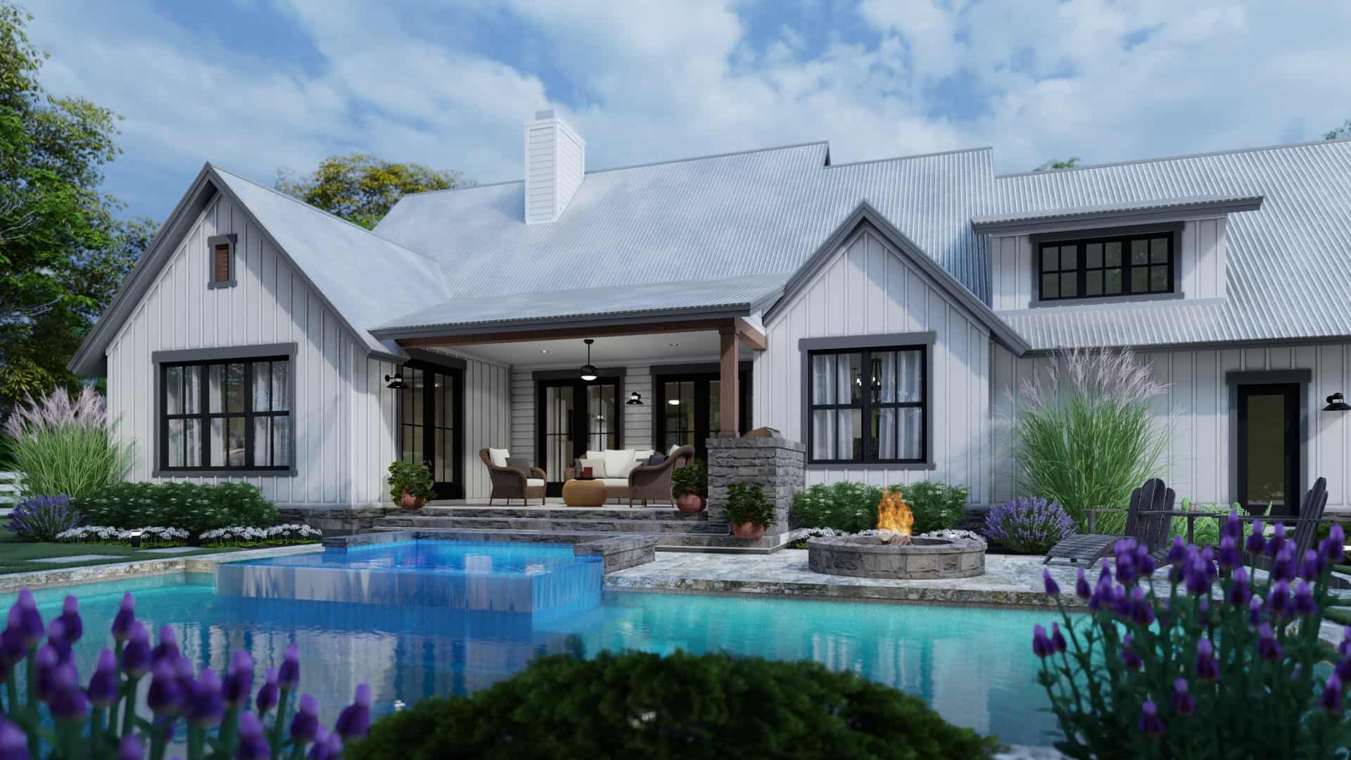 Pool of this 3-Bedroom, 1988 Sq Ft Plan - 117-1139