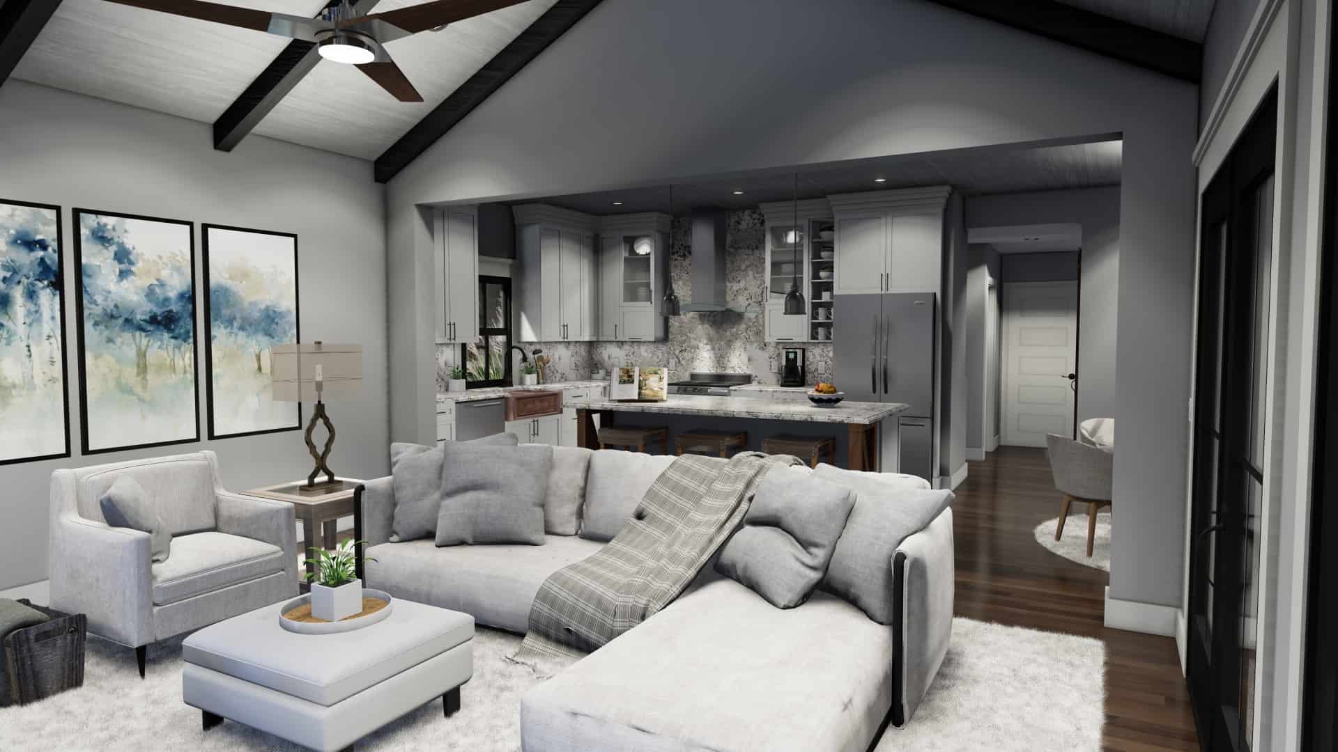 Family Room of this 3-Bedroom, 1742 Sq Ft Plan - 117-1141
