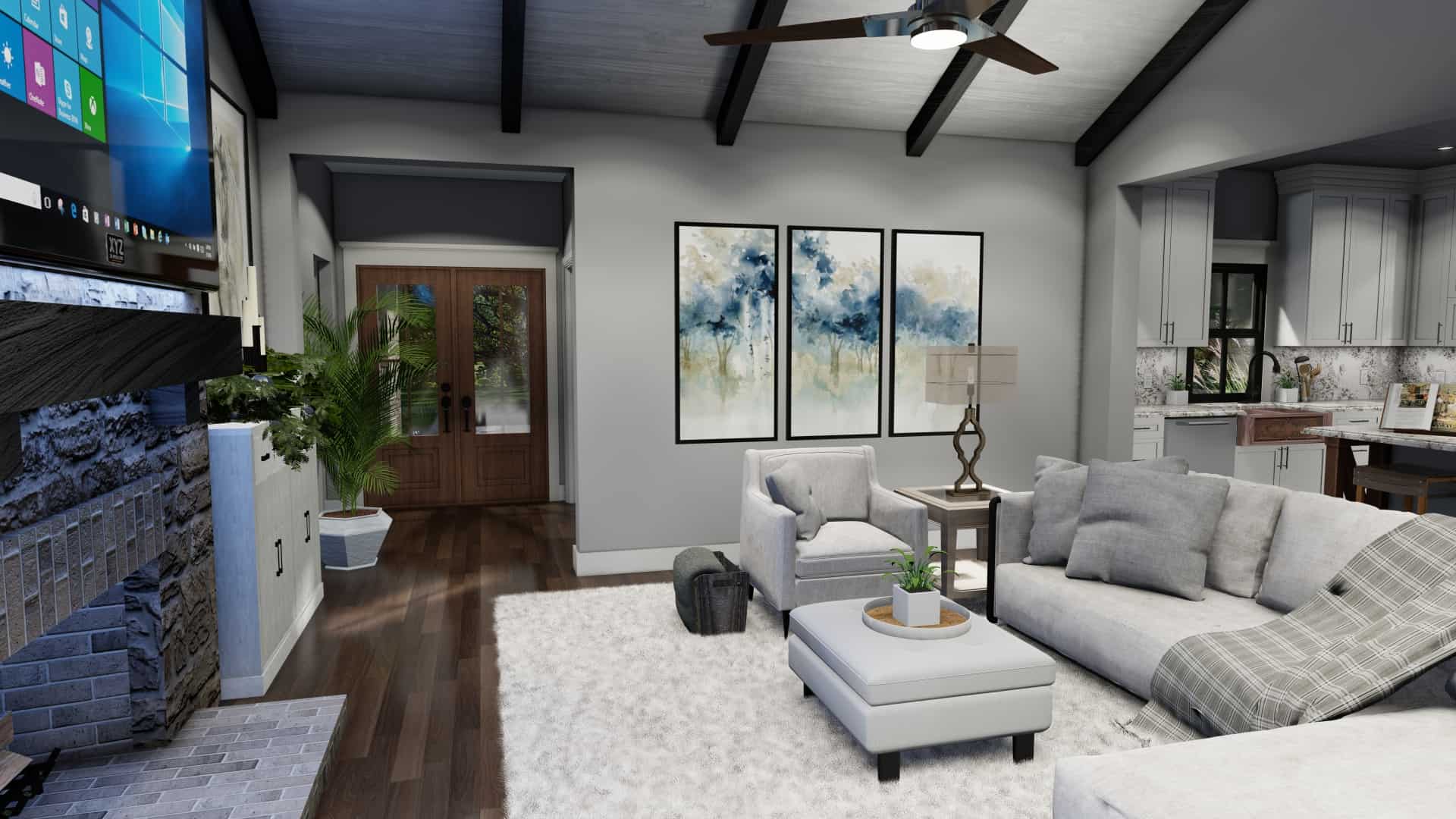 Family Room of this 3-Bedroom, 1742 Sq Ft Plan - 117-1141
