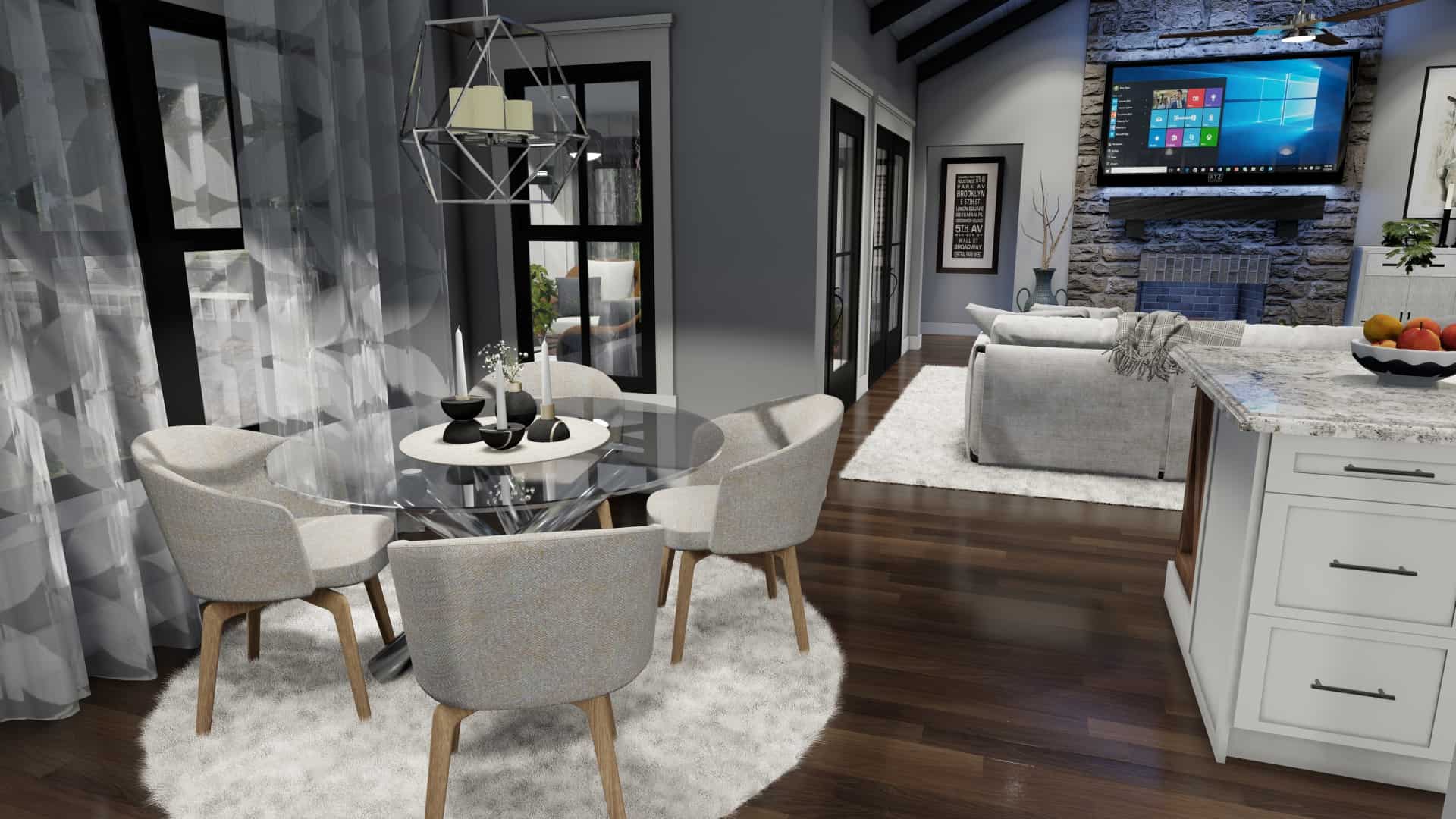 Dining Room of this 3-Bedroom, 1742 Sq Ft Plan - 117-1141