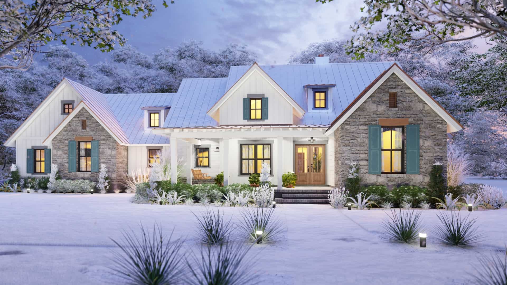 Home at Holidays of this 3-Bedroom, 1742 Sq Ft Plan - 117-1141