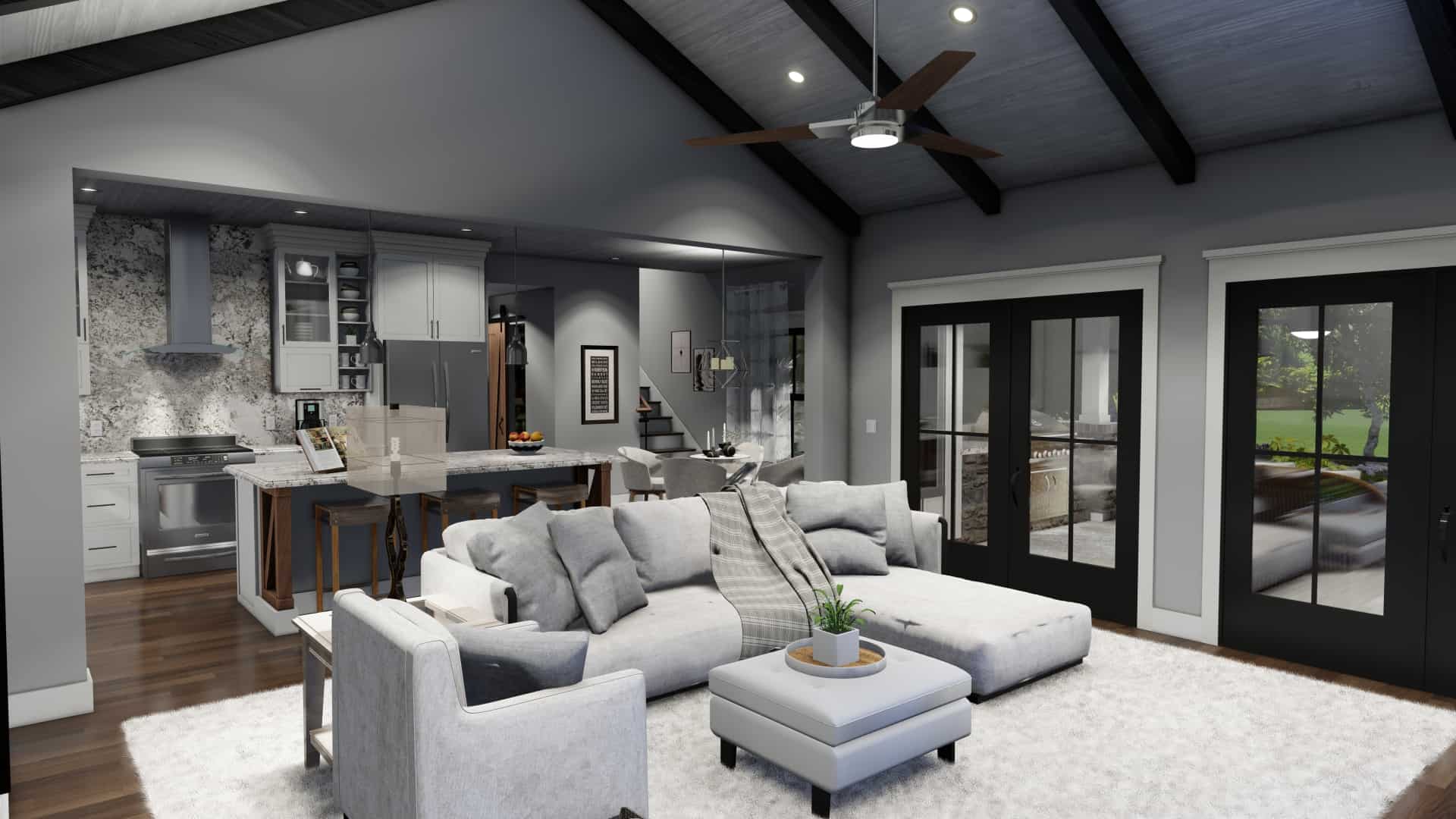 Family Room of this 3-Bedroom, 1742 Sq Ft Plan - 117-1141