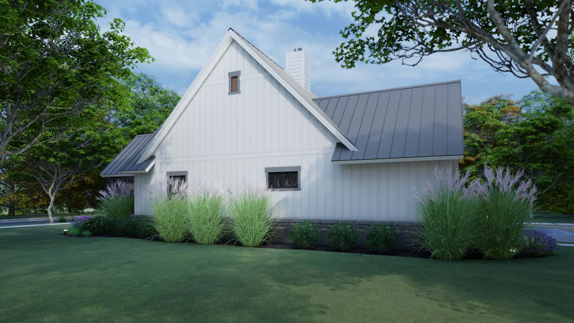 Right Side View of this 3-Bedroom, 1742 Sq Ft Plan - 117-1141