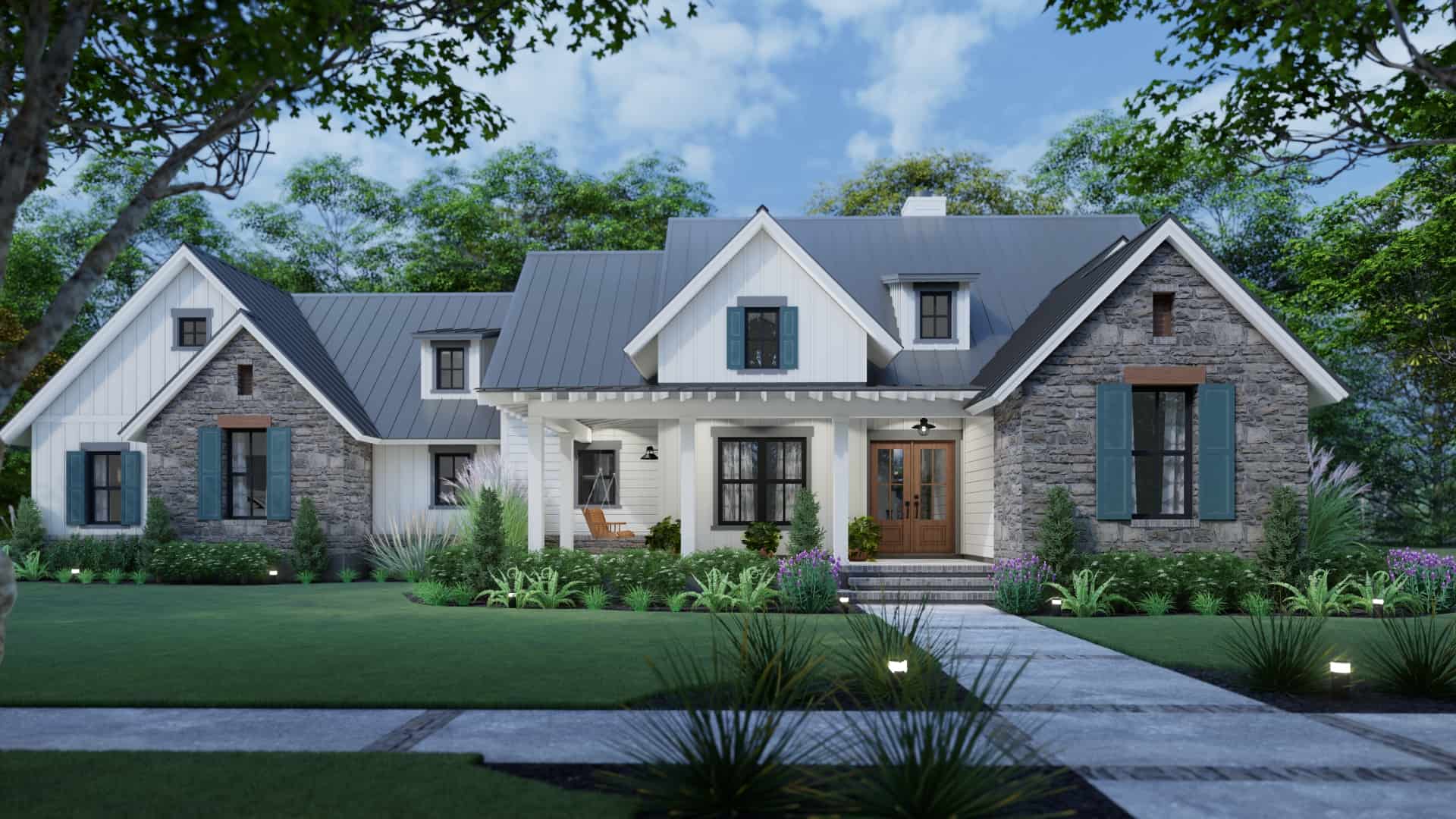 Ranch home (ThePlanCollection: Plan #117-1141)