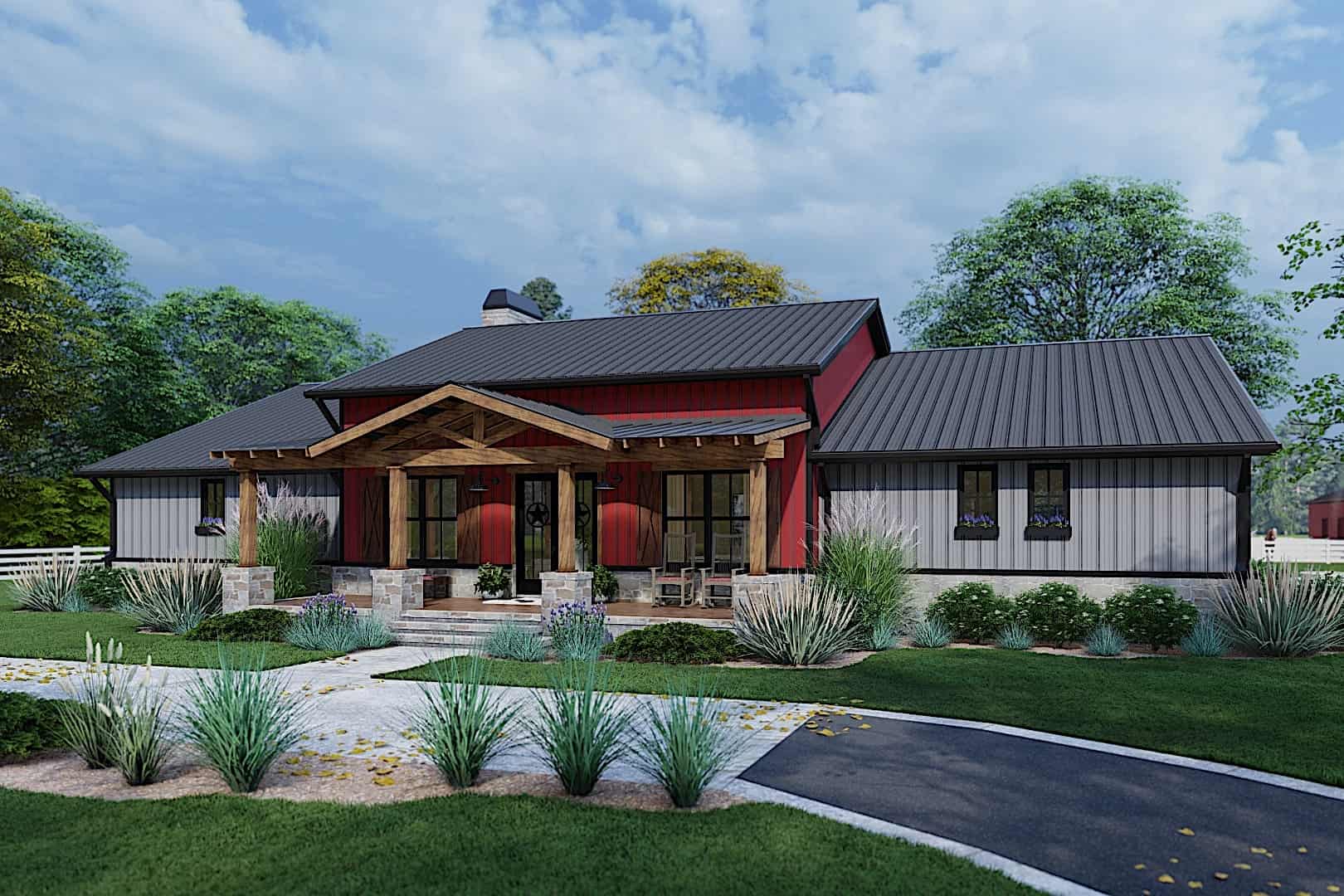 Right Side View of this 3-Bedroom, 2486 Sq Ft Plan - 117-1143