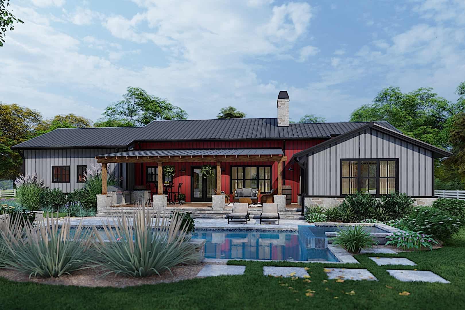 Pool of this 3-Bedroom, 2486 Sq Ft Plan - 117-1143
