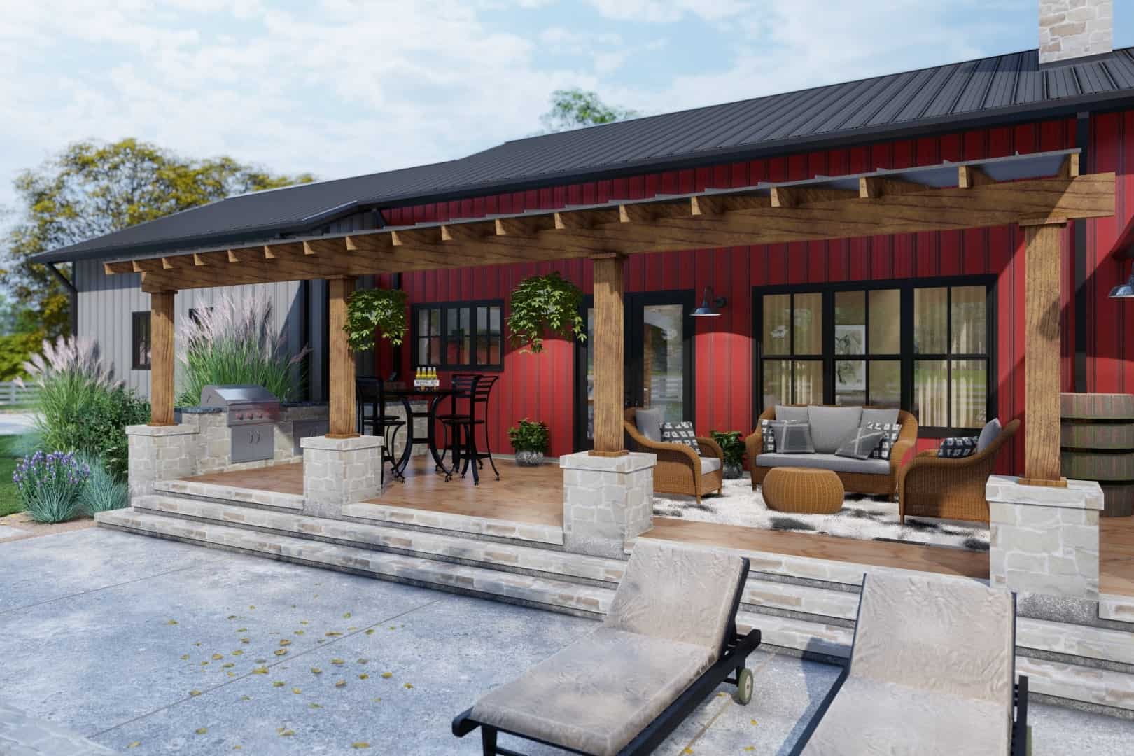 Porch of this 3-Bedroom, 2486 Sq Ft Plan - 117-1143