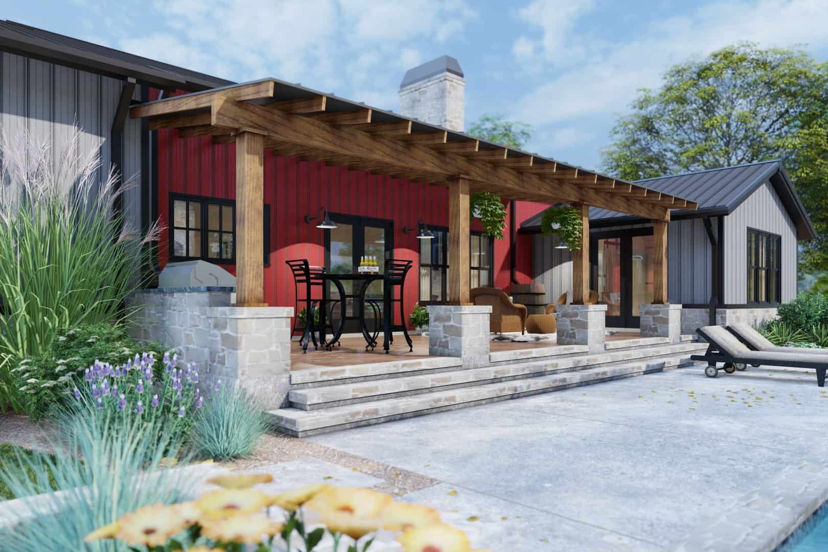 Porch of this 3-Bedroom, 2486 Sq Ft Plan - 117-1143