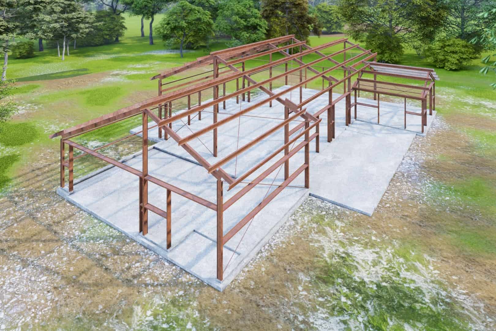 Aerial Rear View of this 3-Bedroom,2486 Sq Ft Plan -117-1143