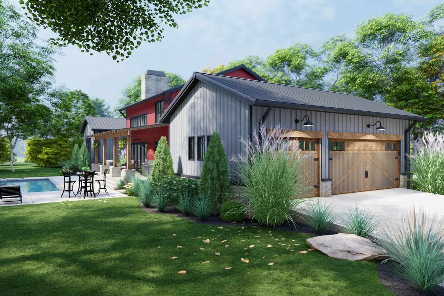 Garage of this 3-Bedroom, 3177 Sq Ft Plan - 117-1144