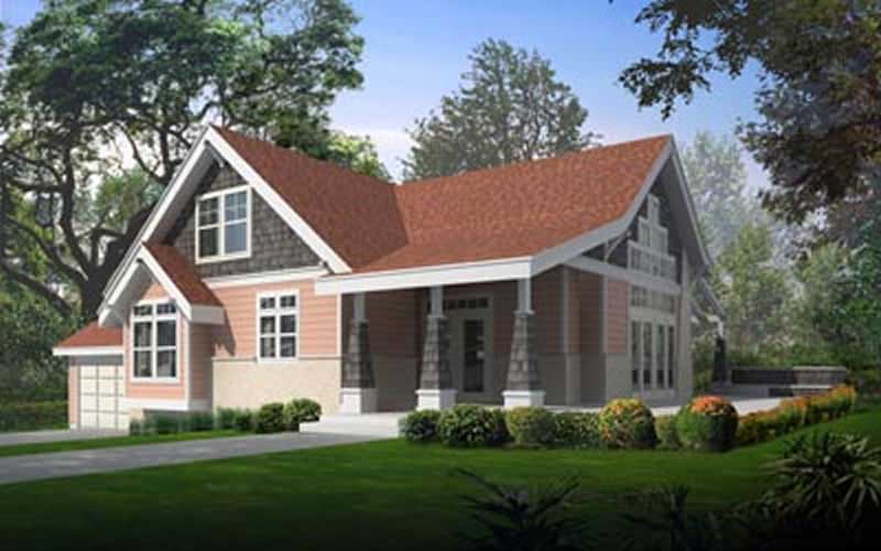 Front View of this 4-Bedroom, 2131 Sq Ft Plan - 119-1020