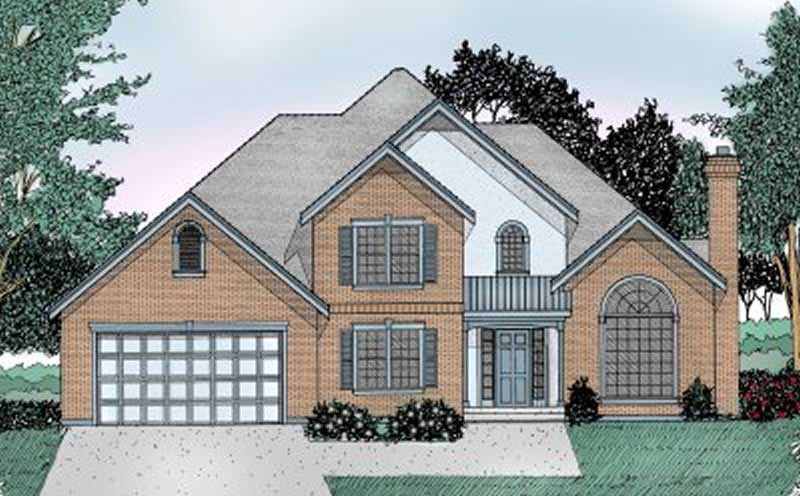 Front View of this 4-Bedroom, 2459 Sq Ft Plan - 119-1039