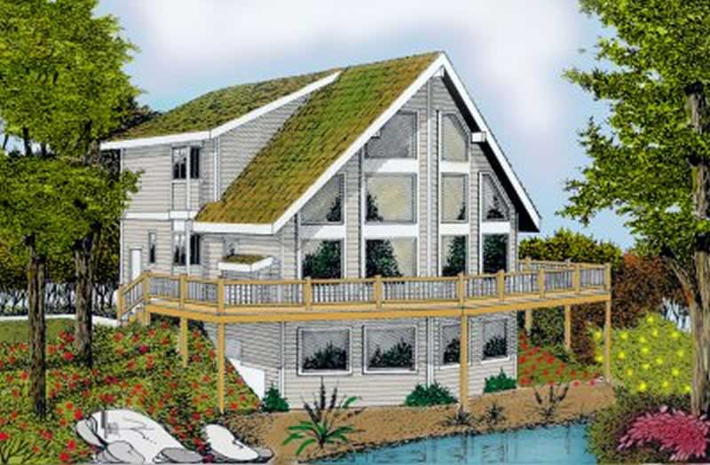 Front View of this 2-Bedroom, 1770 Sq Ft Plan - 119-1046