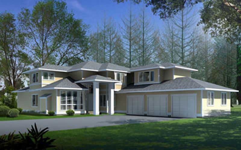 Front View of this 4-Bedroom, 2937 Sq Ft Plan - 119-1059