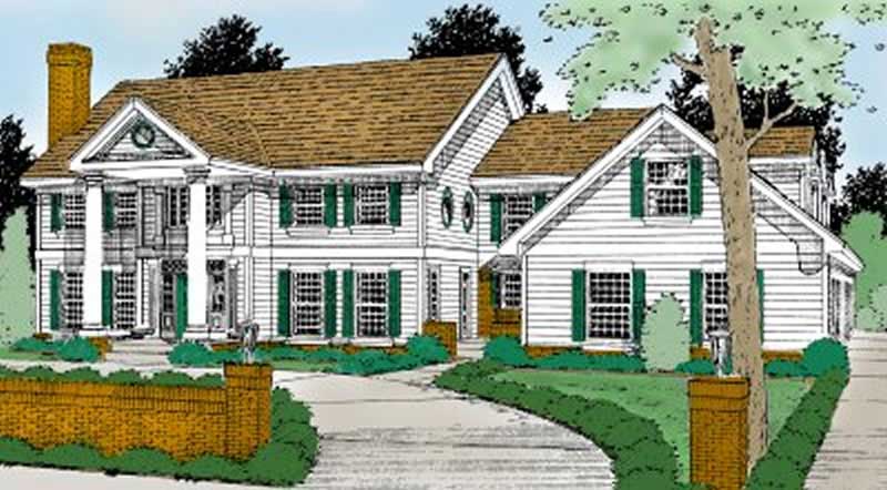 Front View of this 5-Bedroom, 4260 Sq Ft Plan - 119-1146
