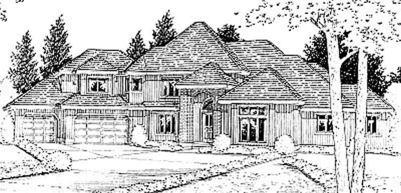 House Plans DDI-96-215 rendering.