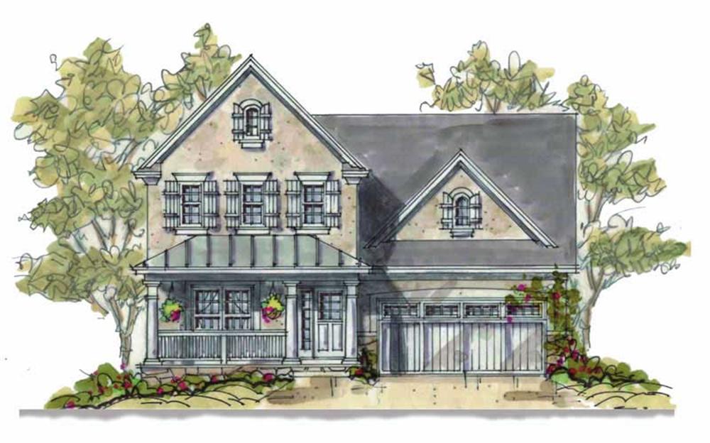 Front View of this 3-Bedroom, 1560 Sq Ft Plan - 120-1669