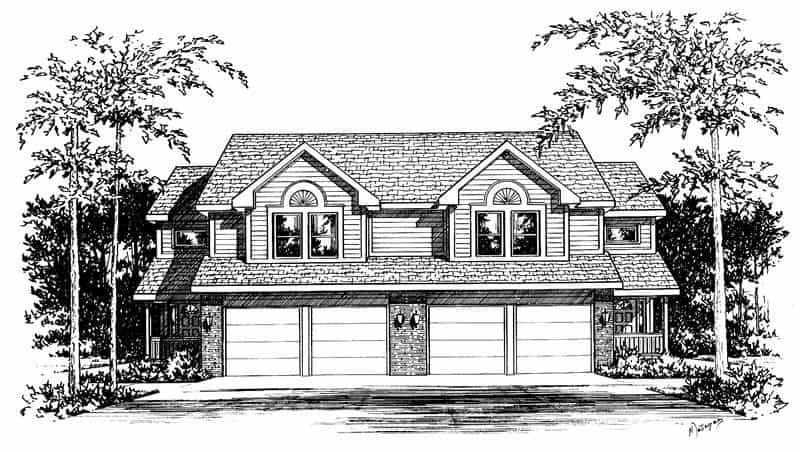 Front Door of this 3-Bedroom,1818 Sq Ft Plan -120-1833