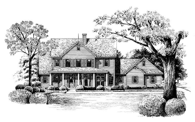 Front View of this 3-Bedroom, 2361 Sq Ft Plan - 120-1899