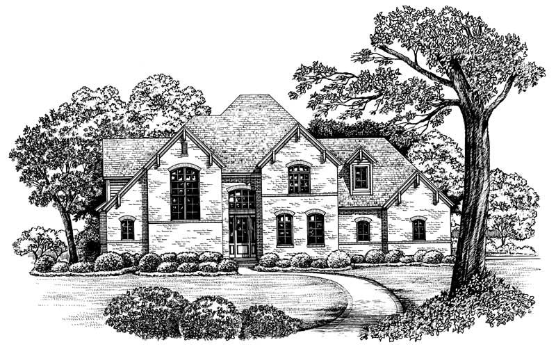 Front View of this 3-Bedroom, 2237 Sq Ft Plan - 120-1906