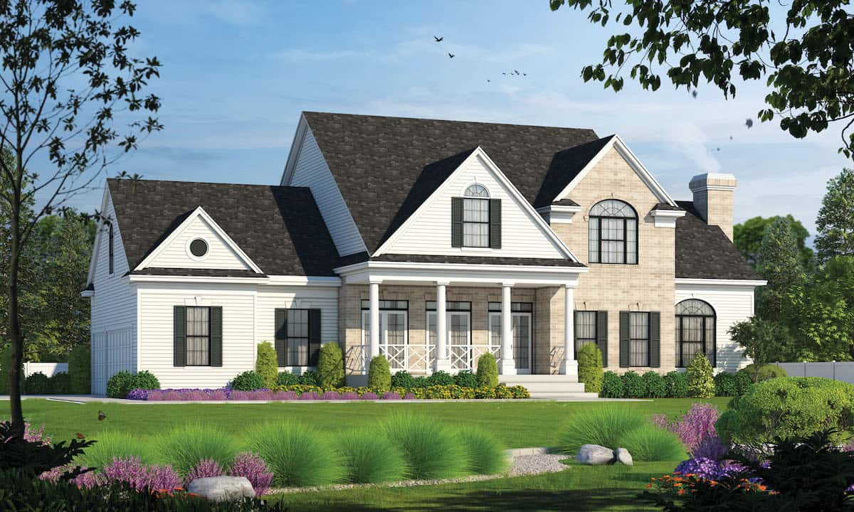 Front View of this 4-Bedroom, 2715 Sq Ft Plan - 120-1964