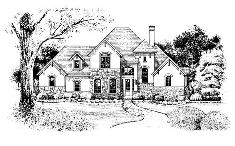 Front View of this 3-Bedroom, 1984 Sq Ft Plan - 120-1966