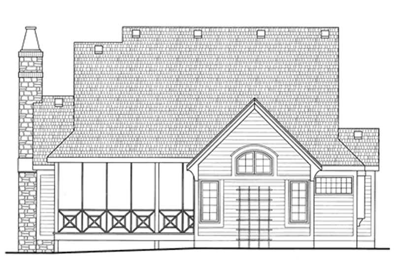 Home Plan Rear Elevation of this 3-Bedroom,1991 Sq Ft Plan -120-2078