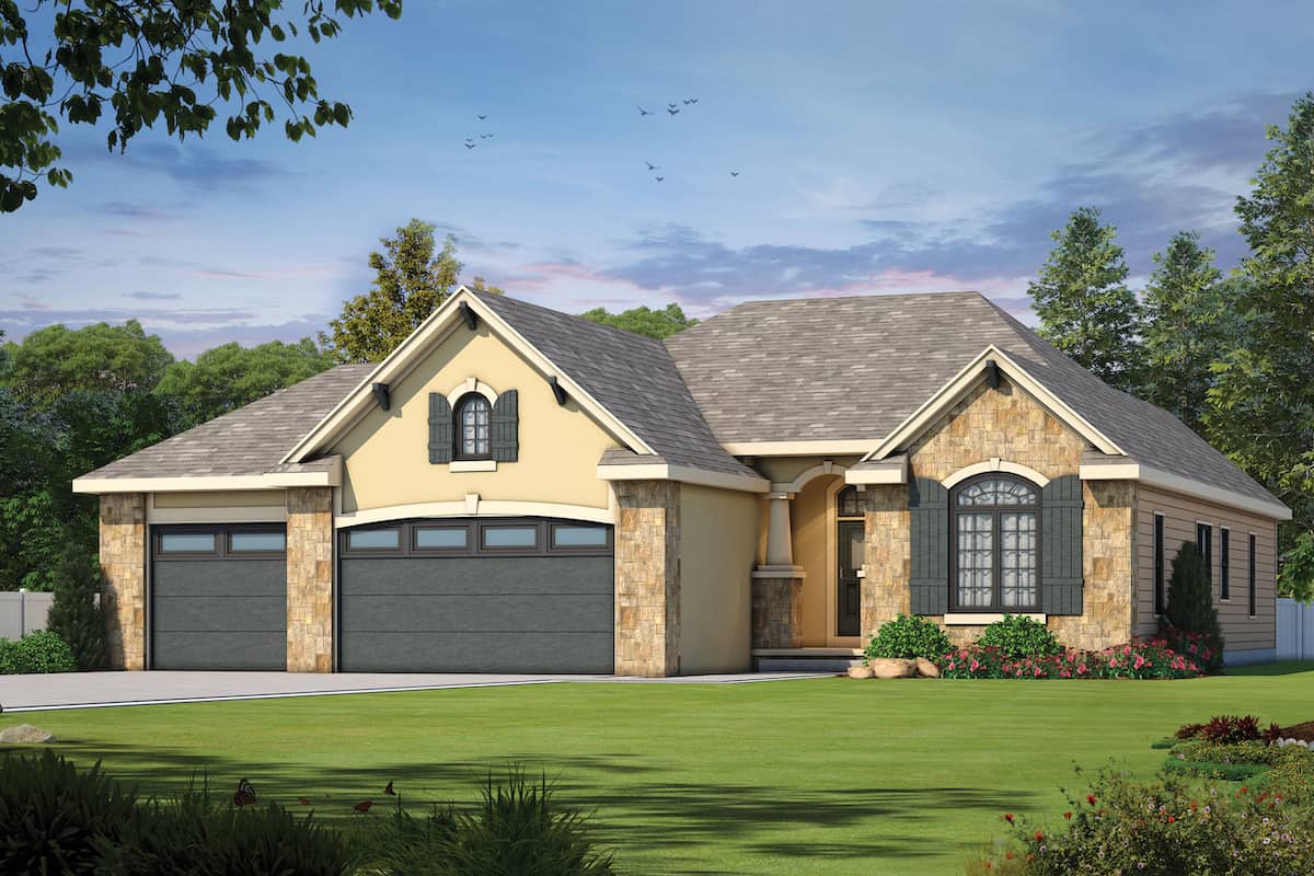 Front View of this 3-Bedroom, 1755 Sq Ft Plan - 120-2103