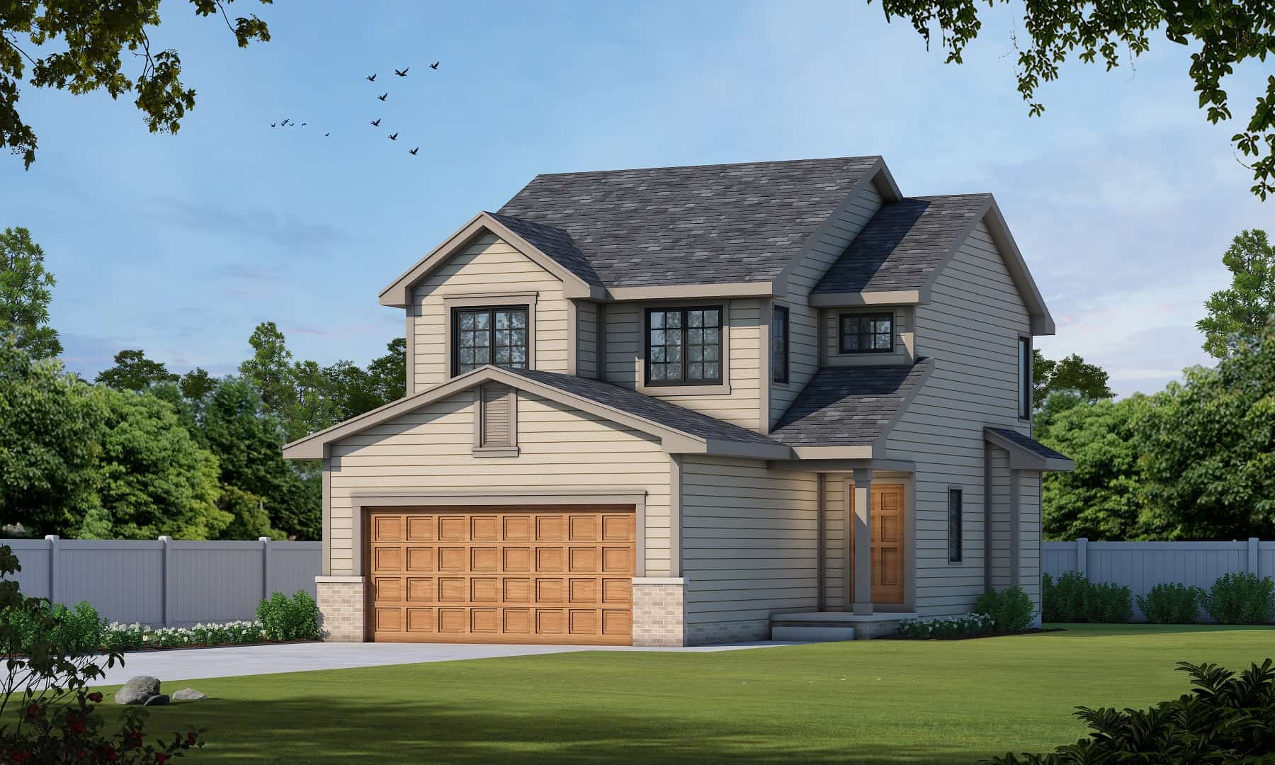 Front elevation of Small House Plans home (ThePlanCollection: House Plan #120-2199)