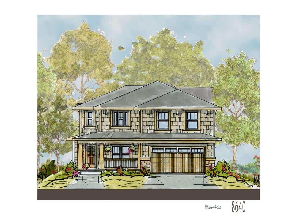 Front View of this 4-Bedroom, 2309 Sq Ft Plan - 120-2249