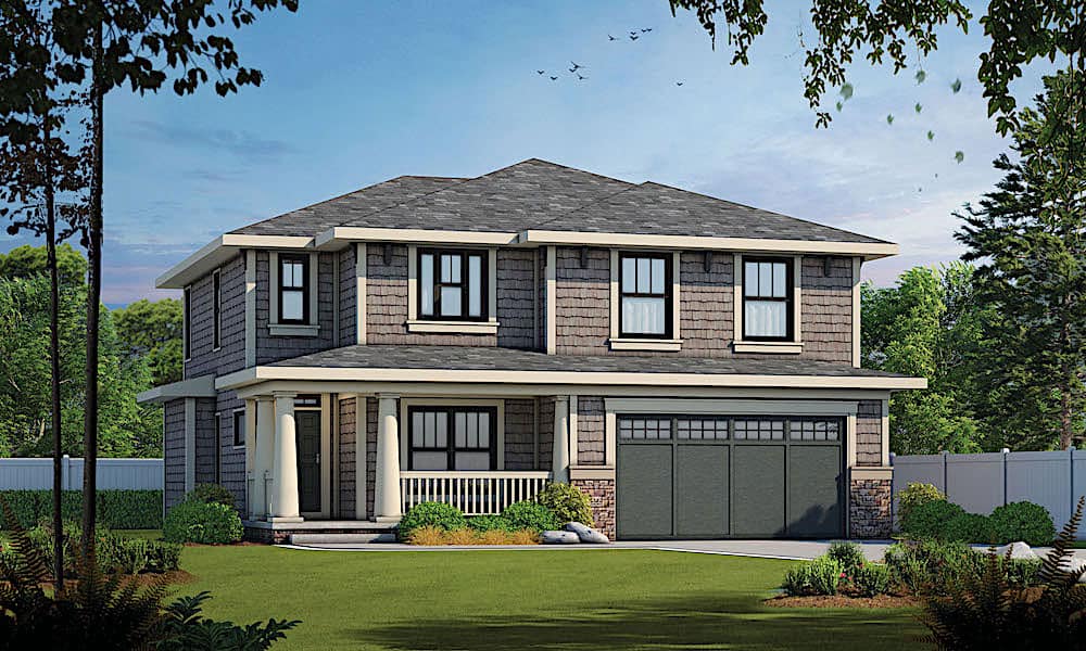 Traditional home (ThePlanCollection: Plan #120-2249)