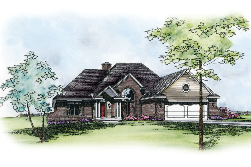 Front View of this 3-Bedroom, 1925 Sq Ft Plan - 120-2250