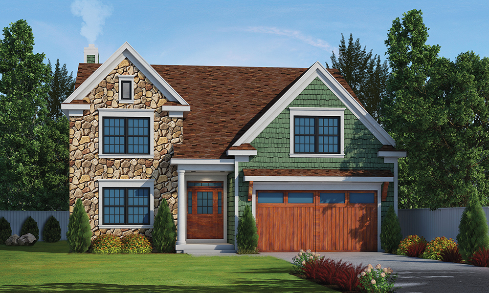 Front elevation of Traditional home (ThePlanCollection: House Plan #120-2459)