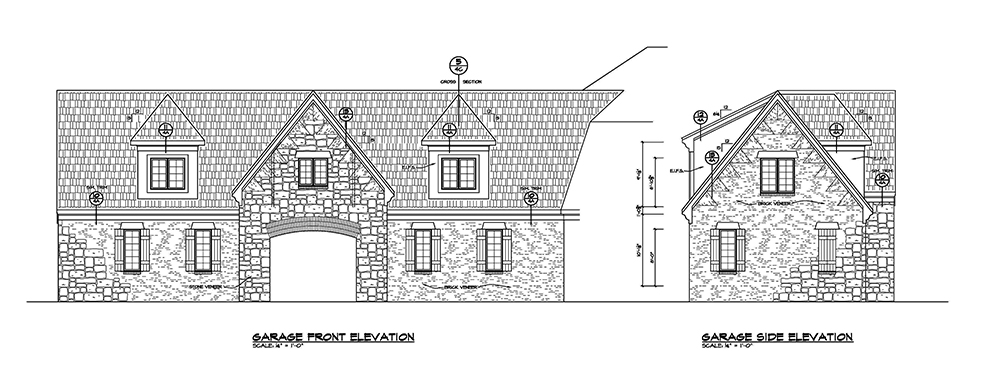 Home Plan Front Elevation of this 5-Bedroom,5460 Sq Ft Plan -120-2473