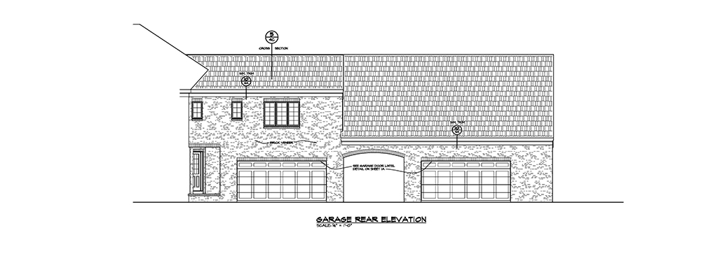Home Plan Rear Elevation of this 5-Bedroom,5460 Sq Ft Plan -120-2473