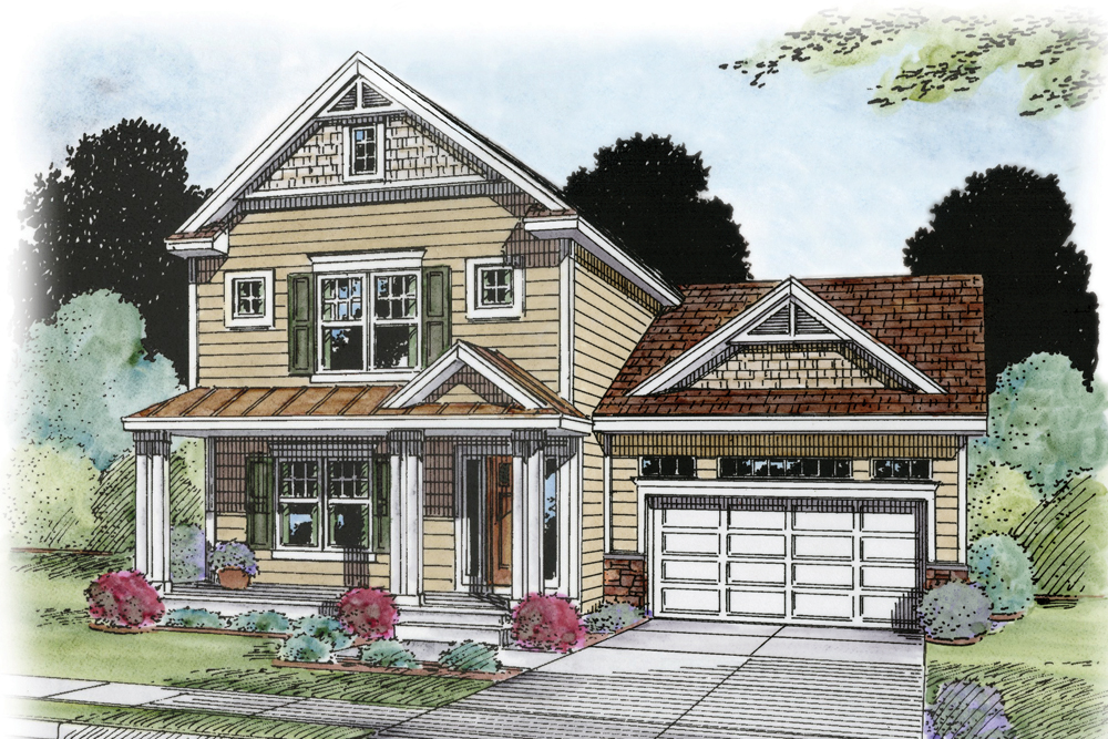 Front View of this 4-Bedroom, 2338 Sq Ft Plan - 120-2484