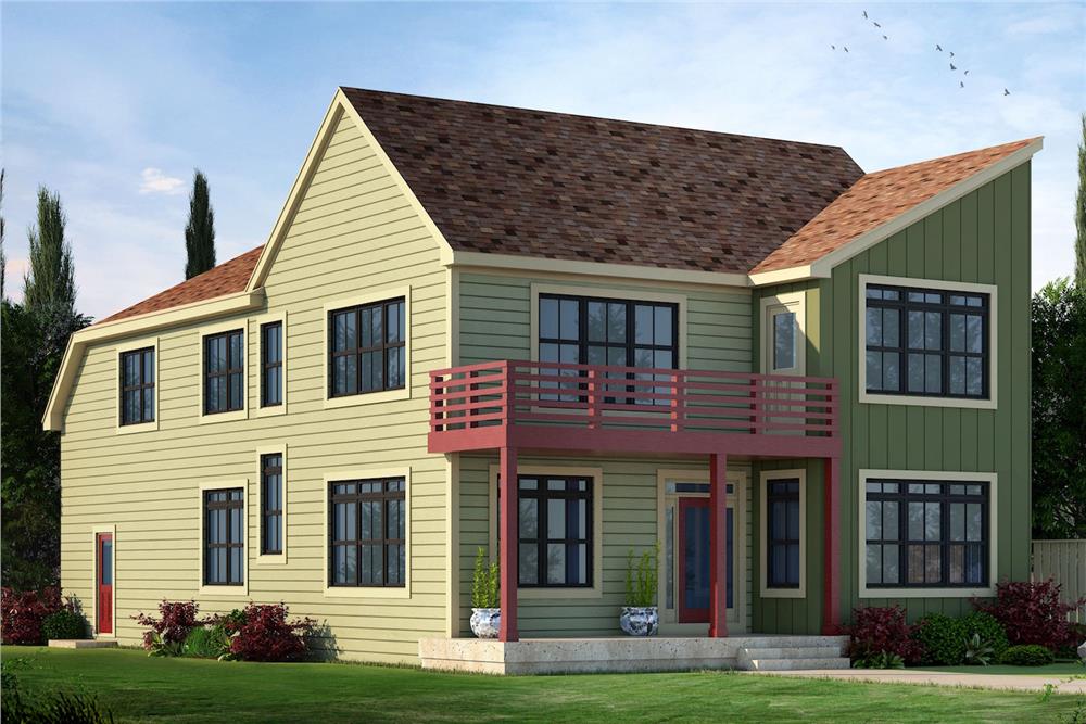 Front View of this 4-Bedroom, 2516 Sq Ft Plan - 120-2488