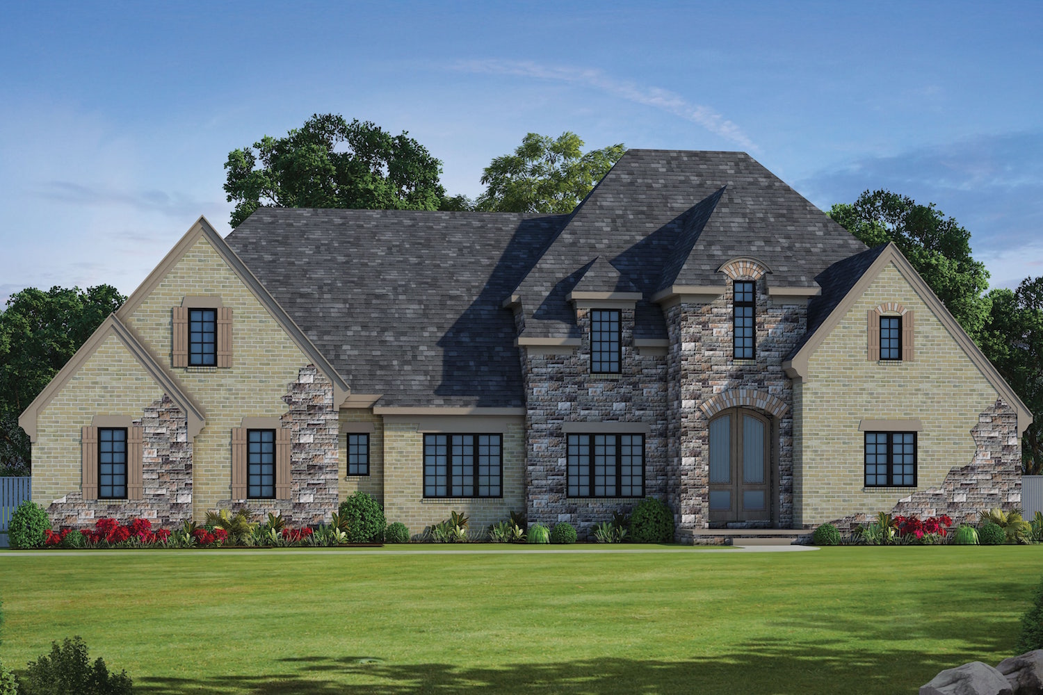 French home (ThePlanCollection: Plan #120-2491)