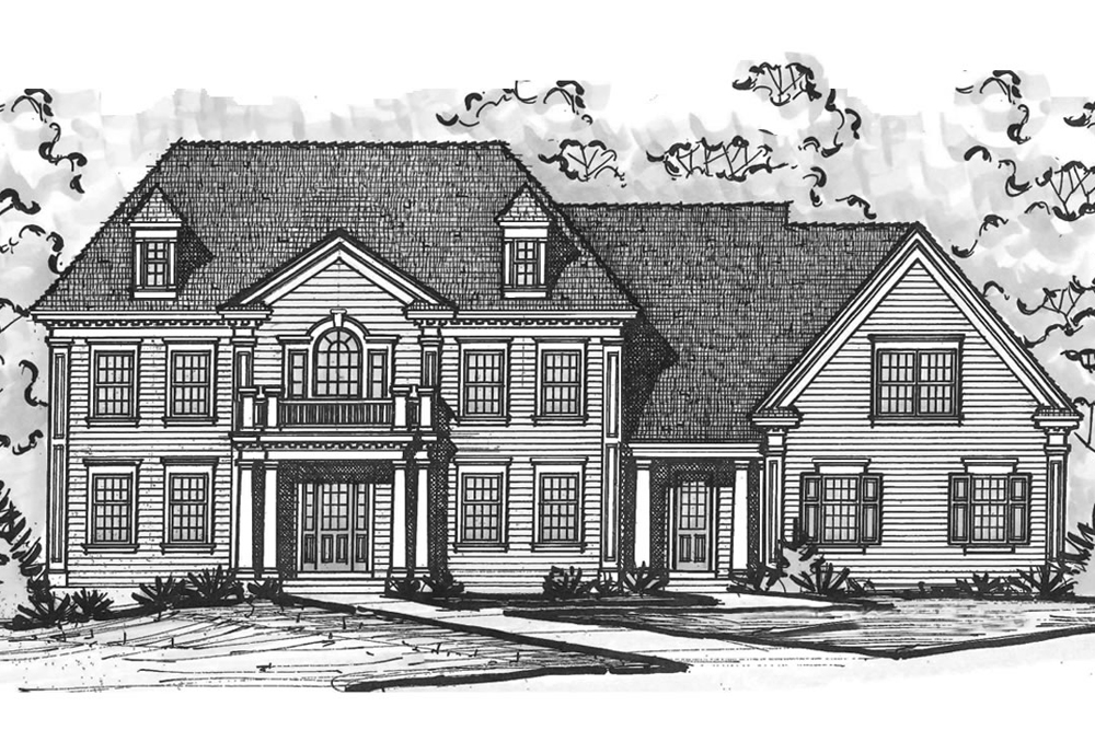 Front View of this 5-Bedroom, 5722 Sq Ft Plan - 120-2495