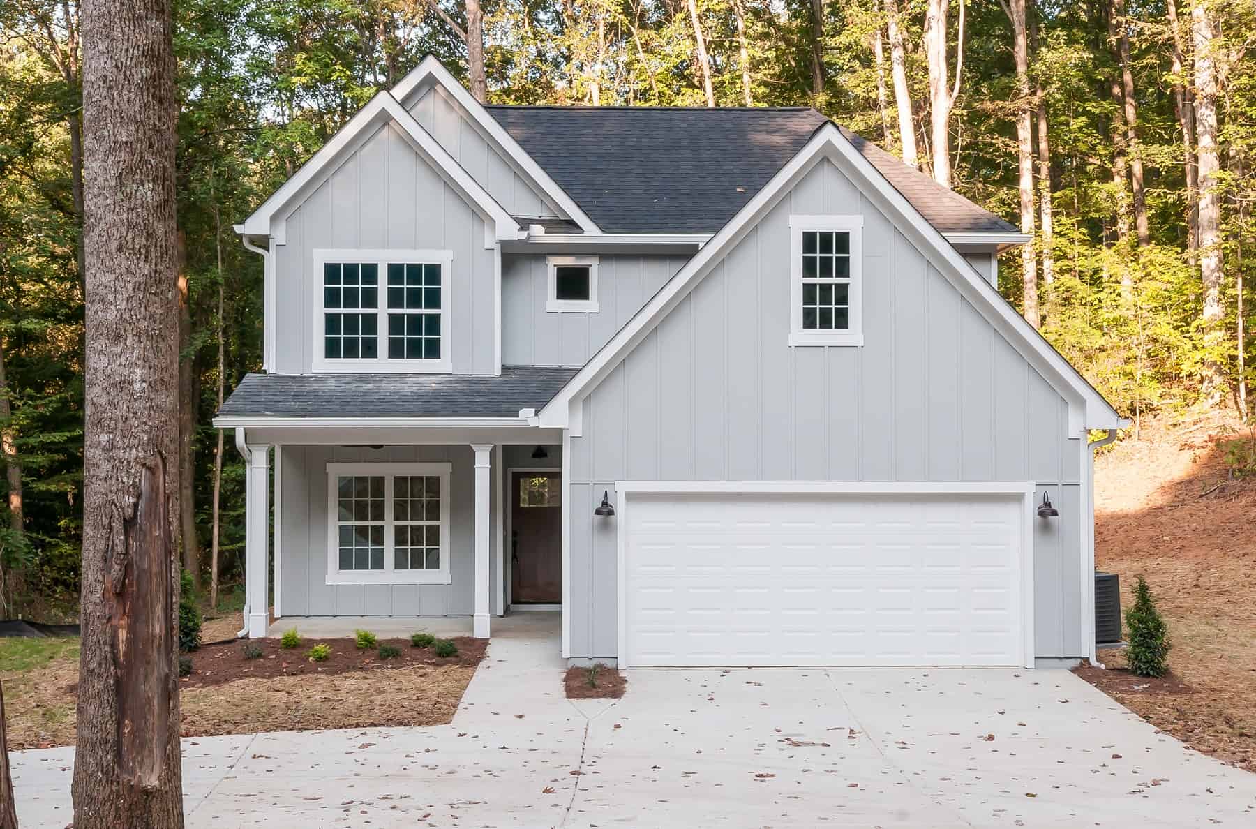 Front elevation of Craftsman home (ThePlanCollection: House Plan #120-2502)