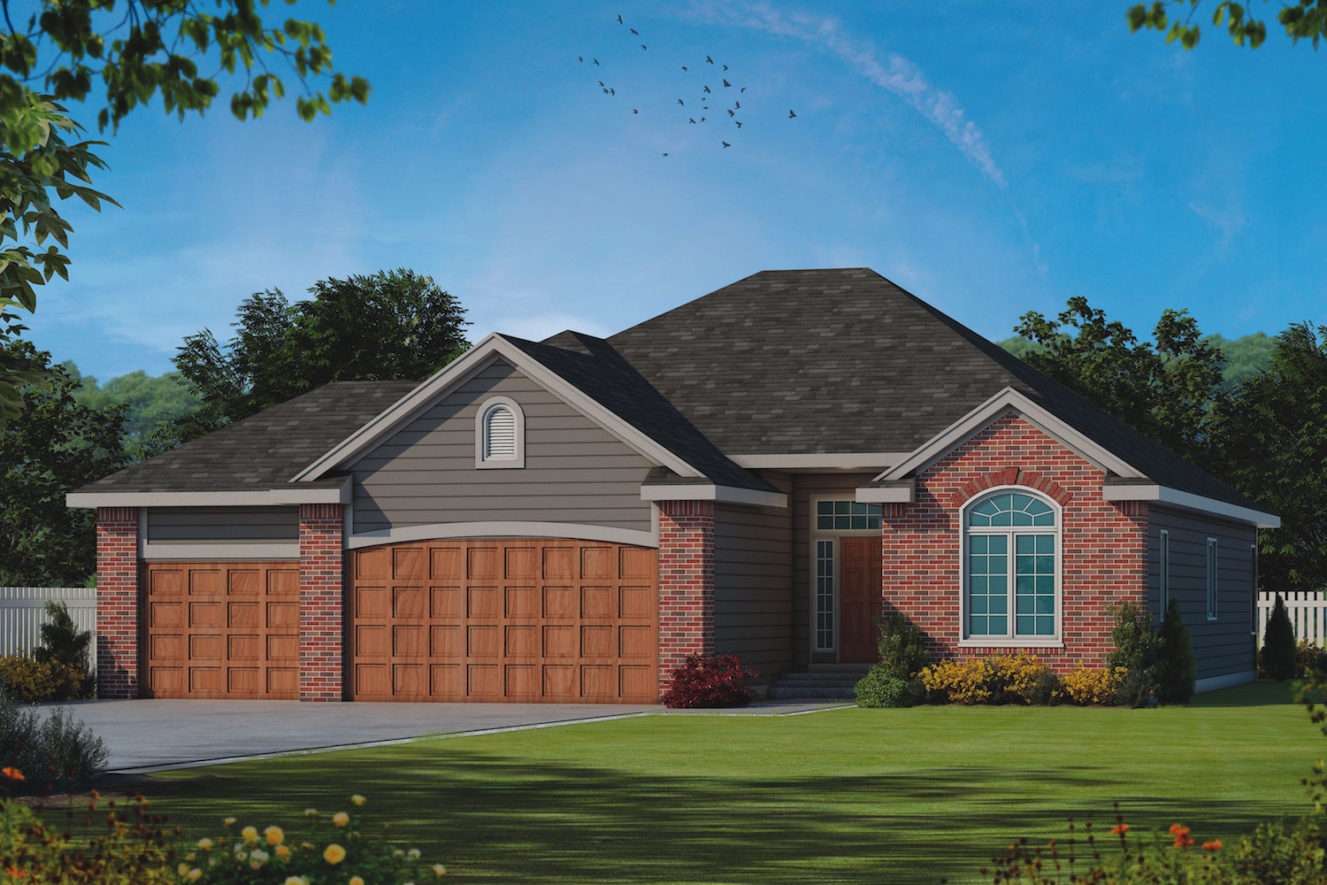Front View of this 2-Bedroom, 1788 Sq Ft Plan - 120-2509