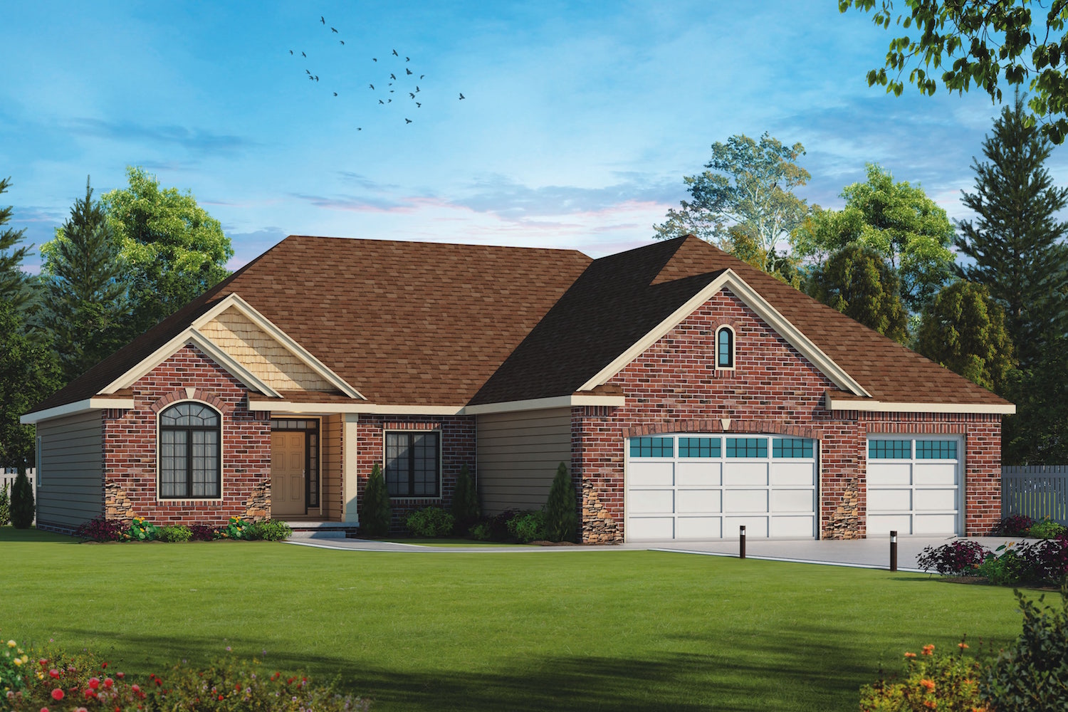 Front elevation of Traditional home (ThePlanCollection: House Plan #120-2510)
