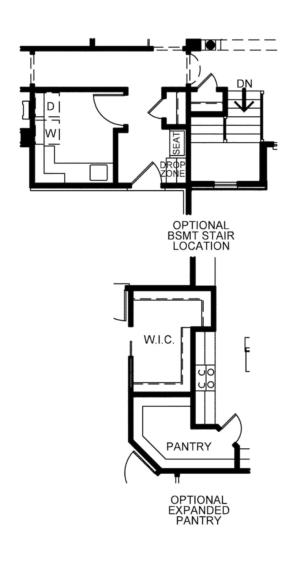 Floor Plan Main Level of European Plan #120-2513