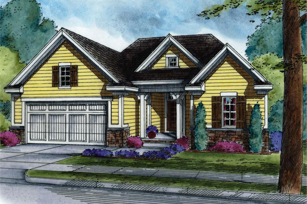 Country home (ThePlanCollection: Plan #120-2525)