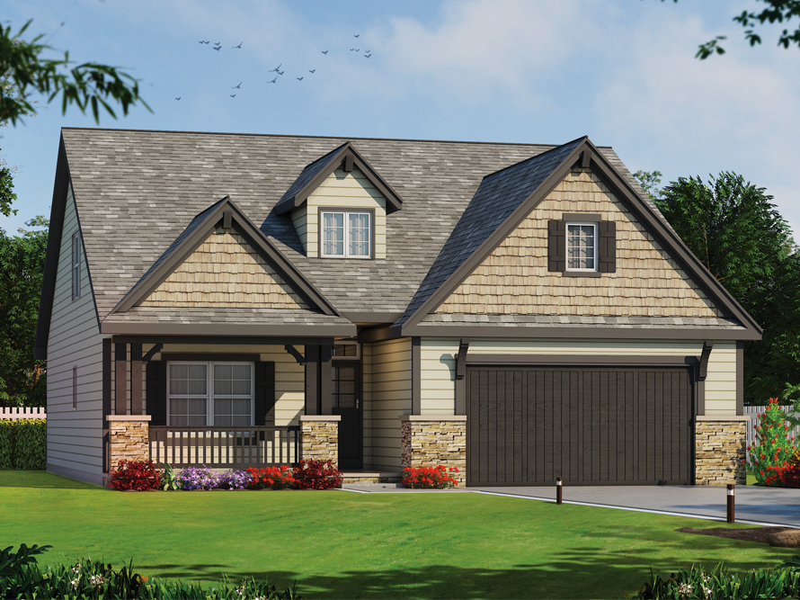 Front View of this 3-Bedroom, 2407 Sq Ft Plan - 120-2530