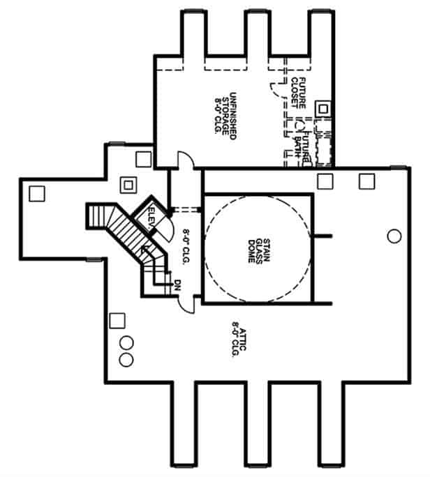 Upper Level of Colonial Plan #120-2531