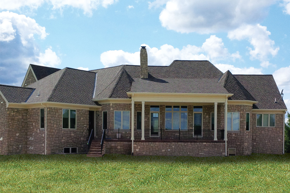 Rear View of this 4-Bedroom,3942 Sq Ft Plan -3942